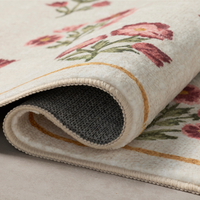 Clove CLO-02 (Chris Loves Julia × Loloi) Bath Mat [Ivory/Rose]