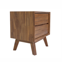 Gia 2-Drawer Nightstand [Warm Pecan]