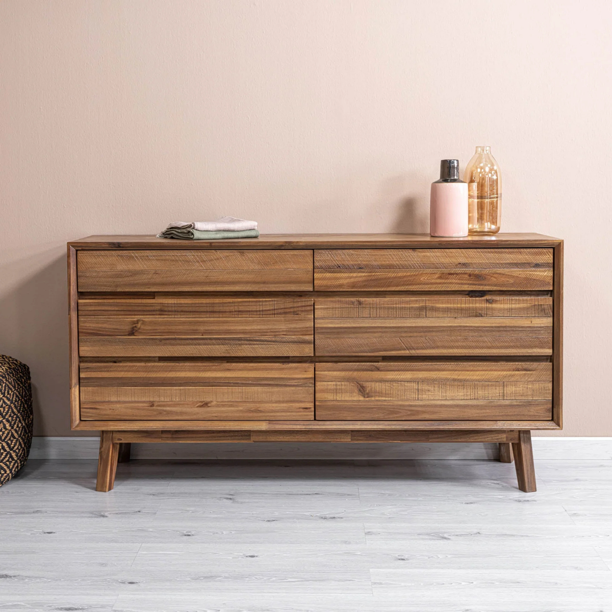 Gia 6-Drawer Dresser [Warm Pecan]
