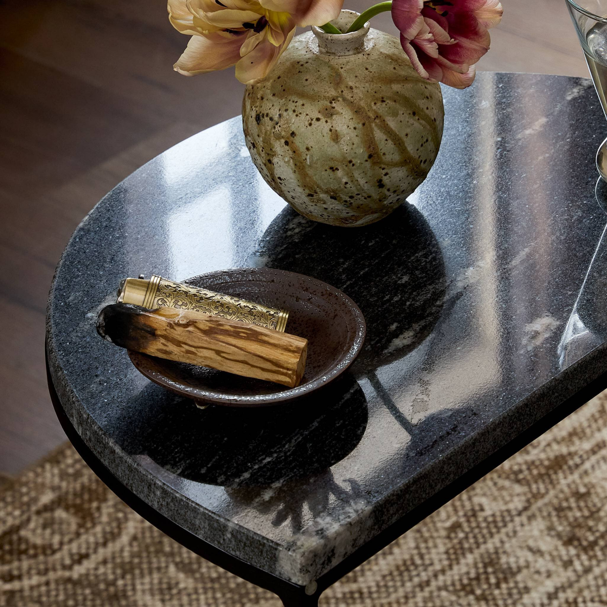 Ane Nesting Table Set [Black Marble]