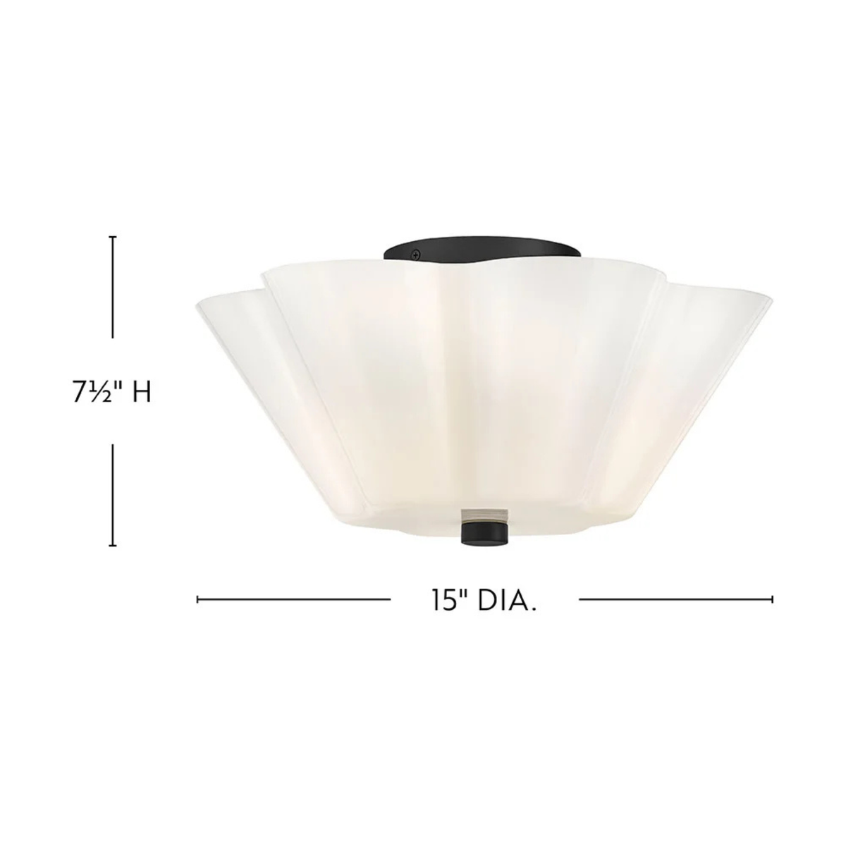 Honey 15" Semi-Flush Mount