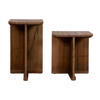Lucan Reclaimed Wood Nesting End Table Set