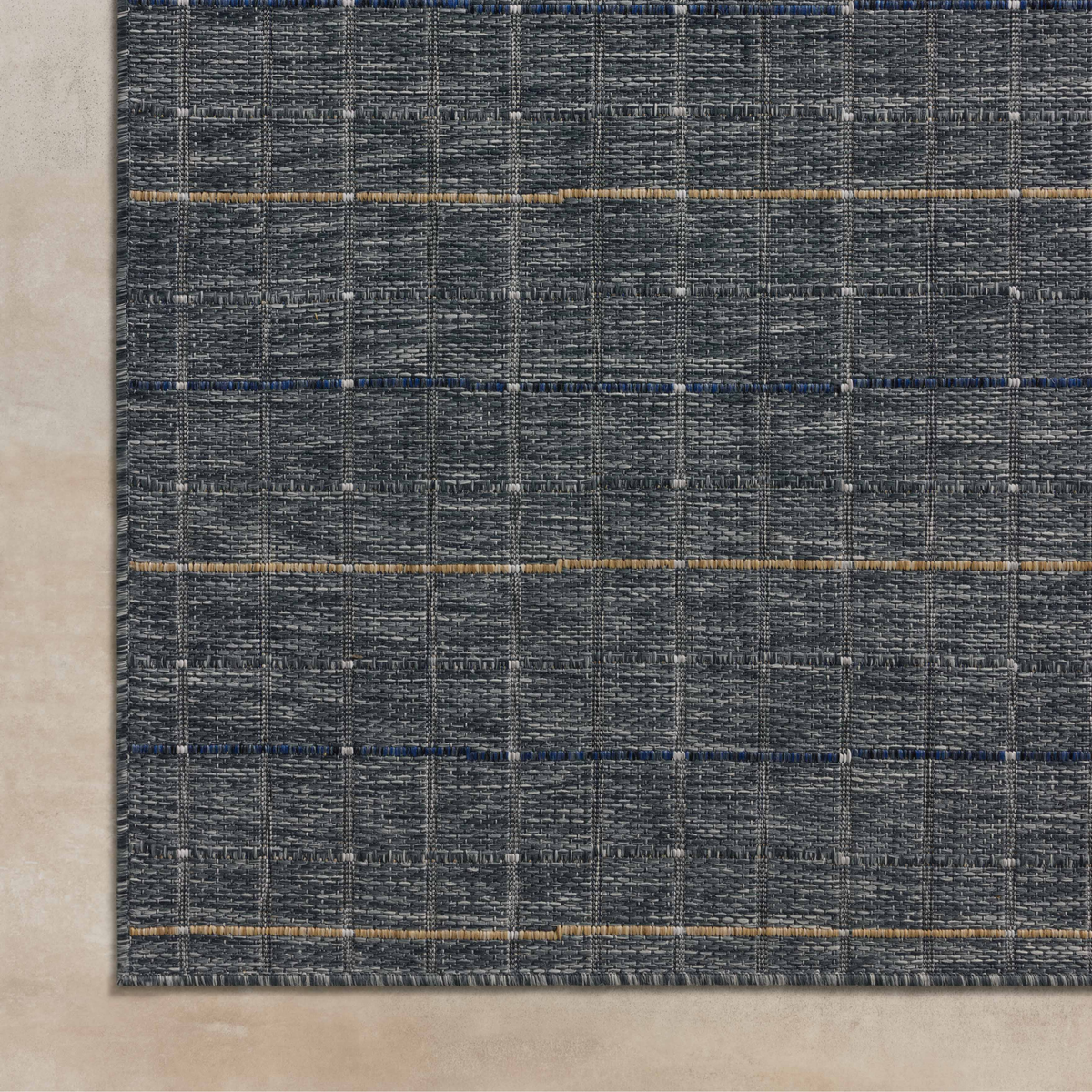 Birch BIR-02 Indoor/Outdoor Rug [Sky/Wheat]