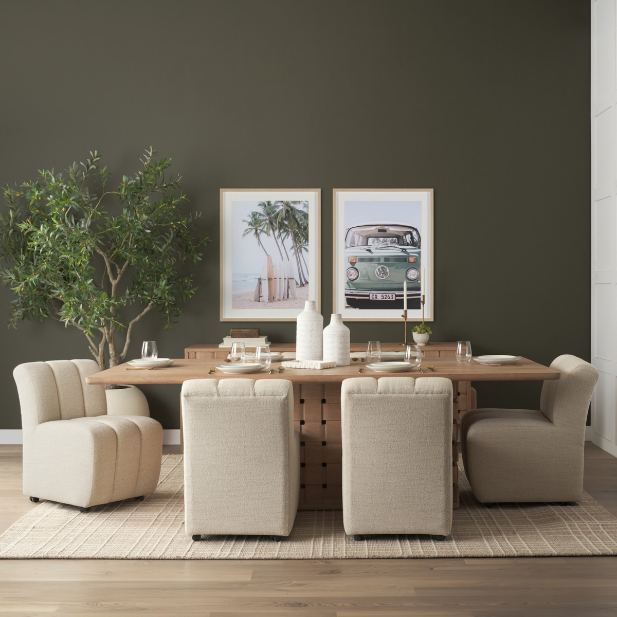 Wilkins Rolling Dining Chair
