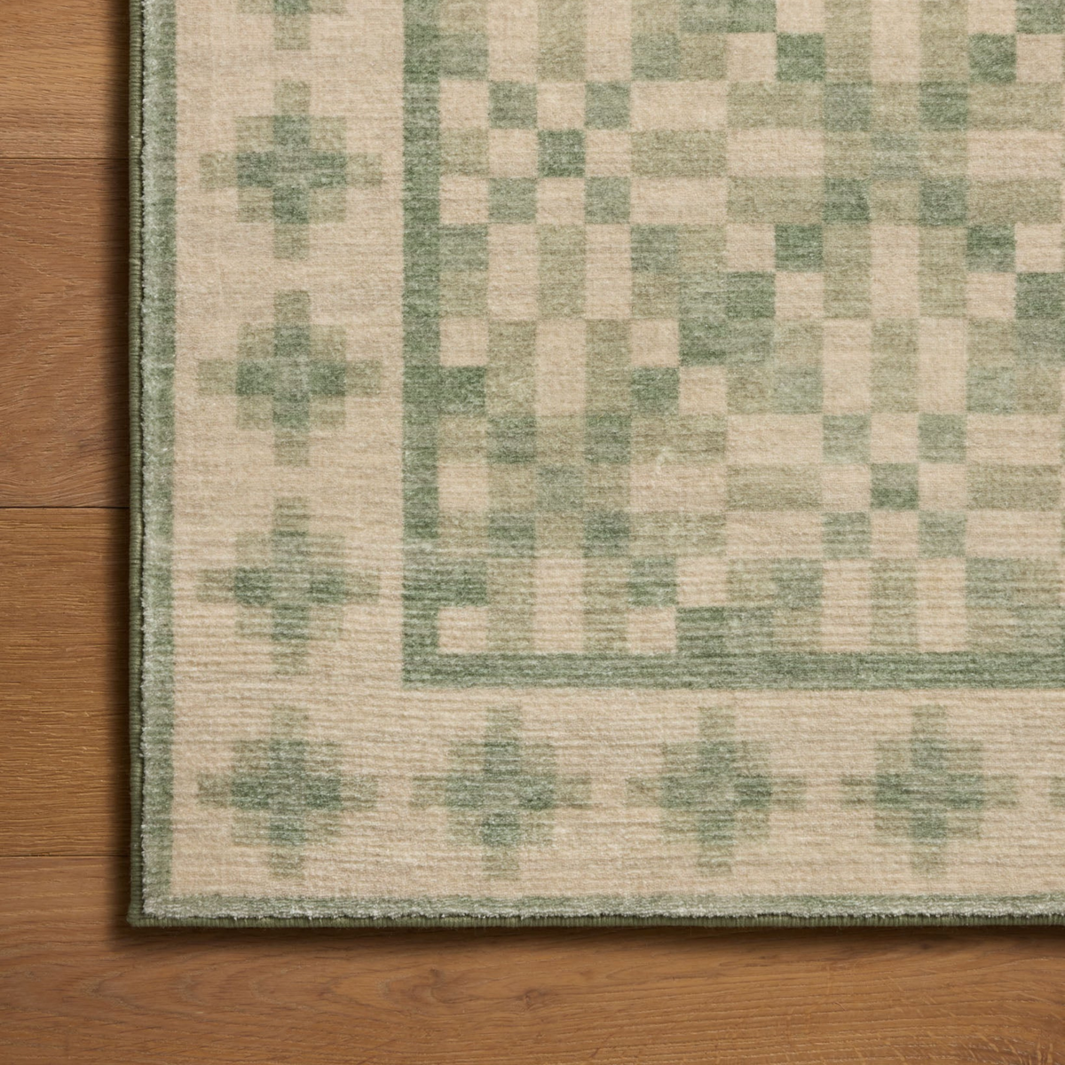 Bobby (Chris Loves Julia × Loloi) BOB-01 Rug [Beige/Green]
