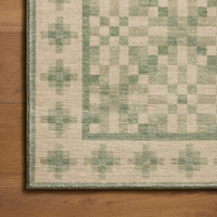 Bobby (Chris Loves Julia × Loloi) BOB-01 Rug [Beige/Green]