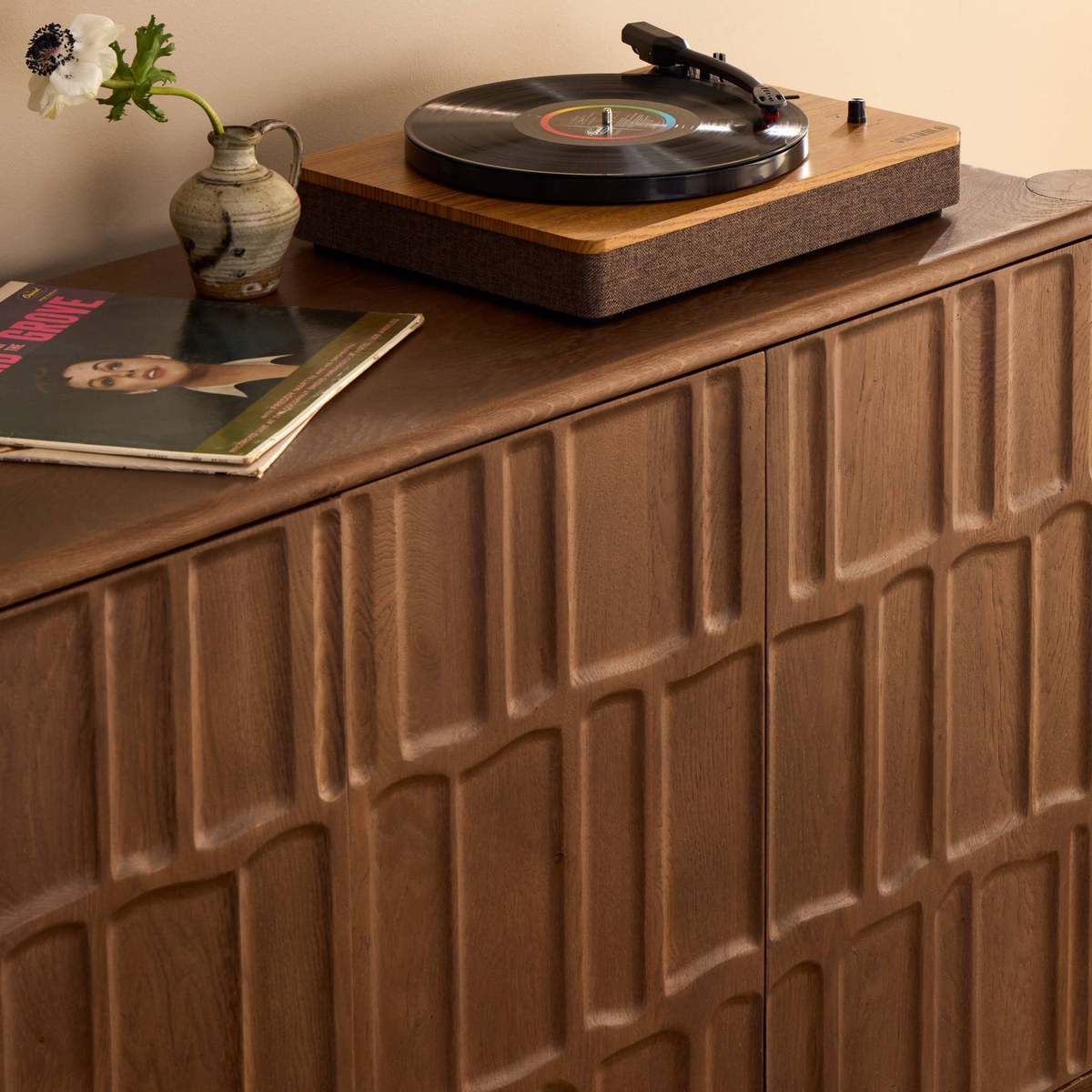 Ezri 4-Door Sideboard [in Cocoa Oak]