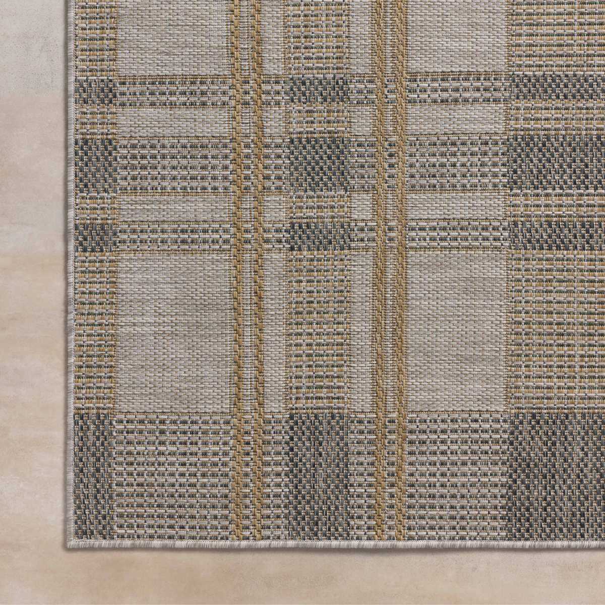 Birch BIR-05 Indoor/Outdoor Rug [Bone/Gold]
