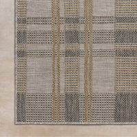 Birch BIR-05 Indoor/Outdoor Rug [Bone/Gold]