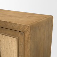 Valterra 6-Door Media Console /w Travertine