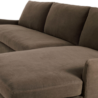 Monette Slipcover 2-PC Sectional [in Broadway Coffee]