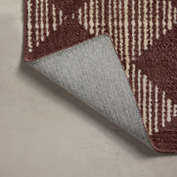 Lawrence (Chris Loves Julia × Loloi) LAW-01 Bath Mat [Plum/Ivory]