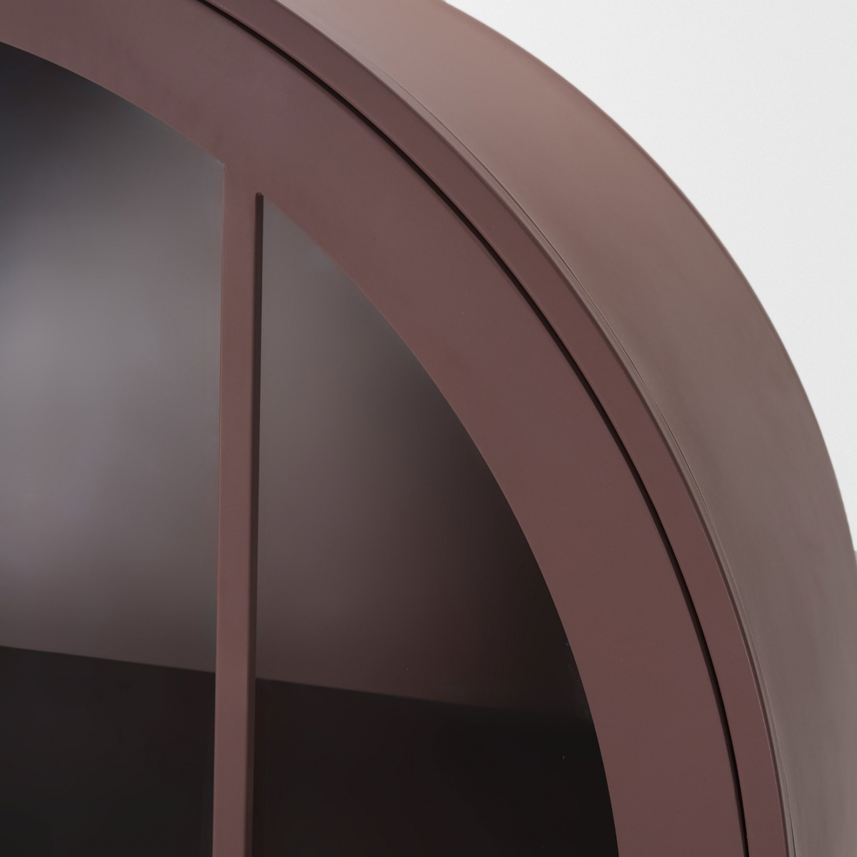 Rousseau Display Cabinet [Burgundy Metal]