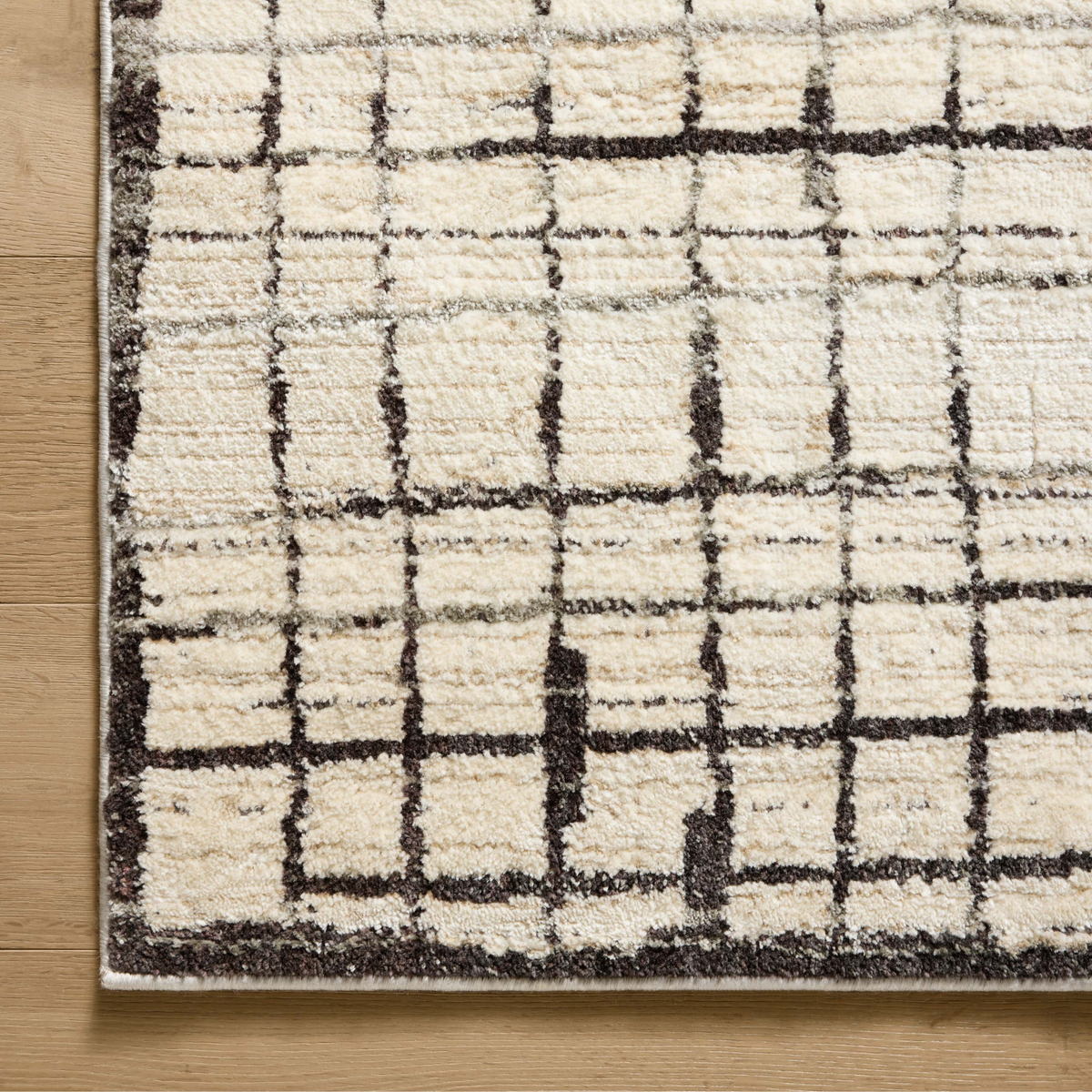 Bleecker BLE-01 (Jeremiah Brent × Loloi) Rug [Ivory/Charcoal]