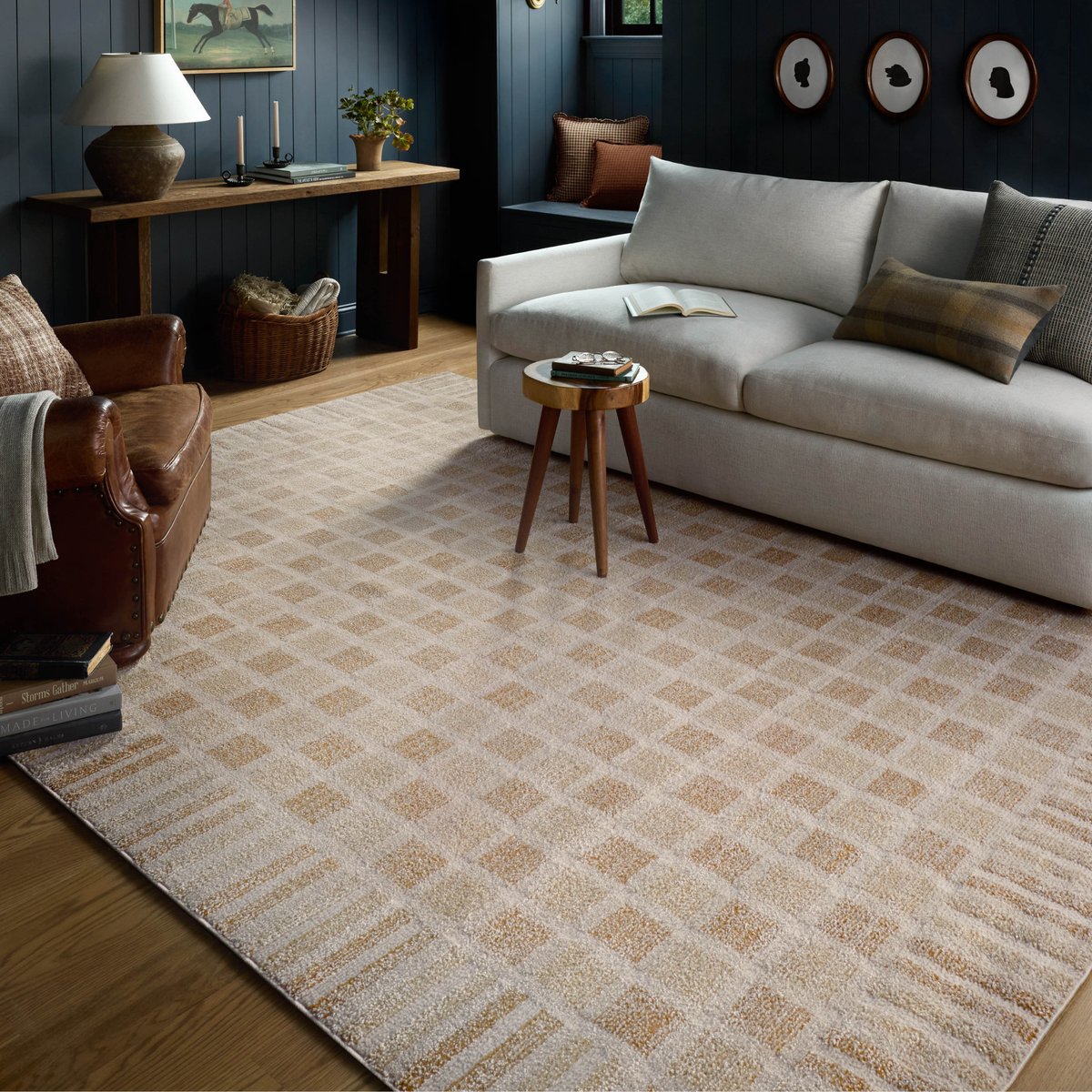 Calvin CLV-03 (Chris Loves Julia × Loloi) Rug [Bone/Natural]