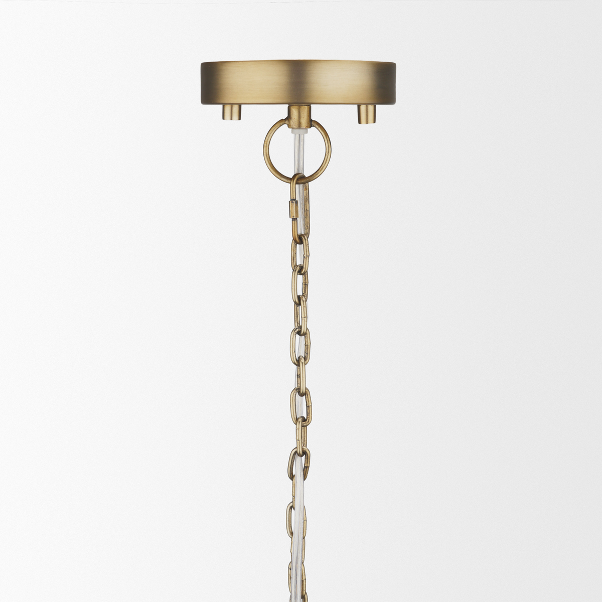 Keller 18"W Antiqued Brass Pendant