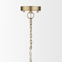Keller 18"W Antiqued Brass Pendant