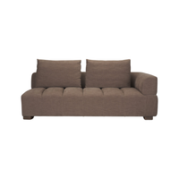 Warner Channel 2-Piece Long Sofa [Brown]