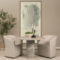 Ravello 42" Marble Round Dining Table