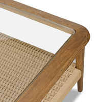 Carmello Coffee Table w/ Paper Rope Shelf