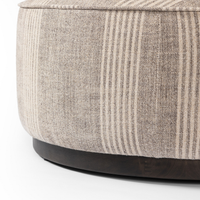 Sinclair Round Ottoman [Manchester Flint]
