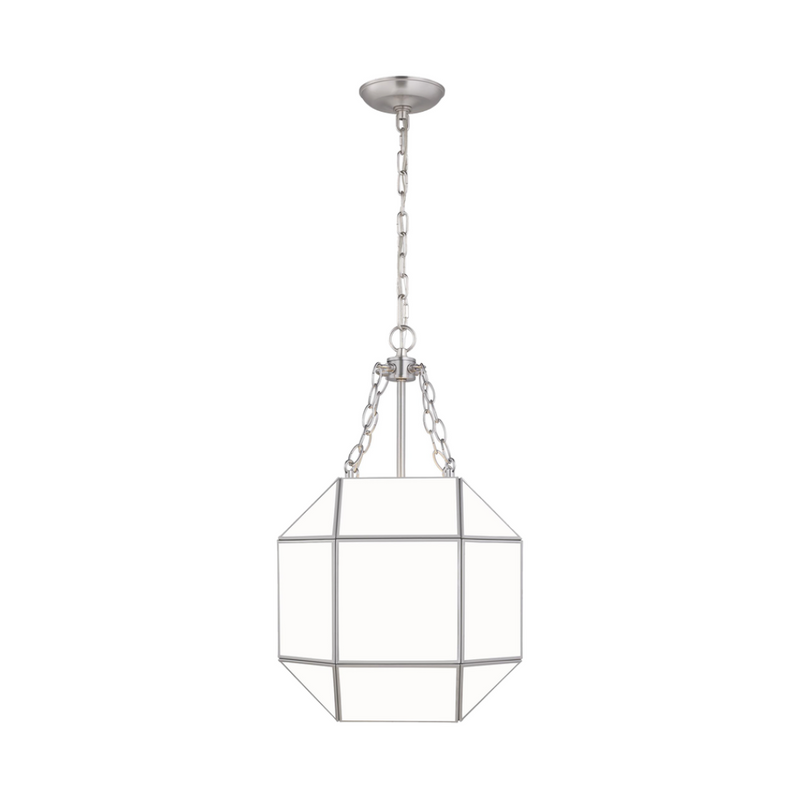 Morrison Small 3-Light Lantern with White Glass
