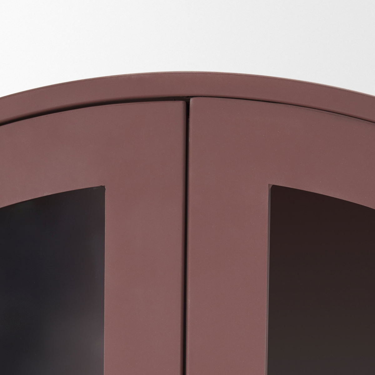 Rousseau Display Cabinet [Burgundy Metal]