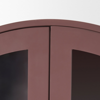 Rousseau Display Cabinet [Burgundy Metal]