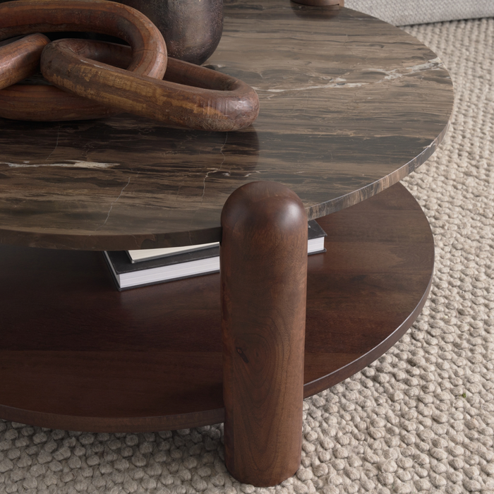 Jovia Marble-Top Coffee Table