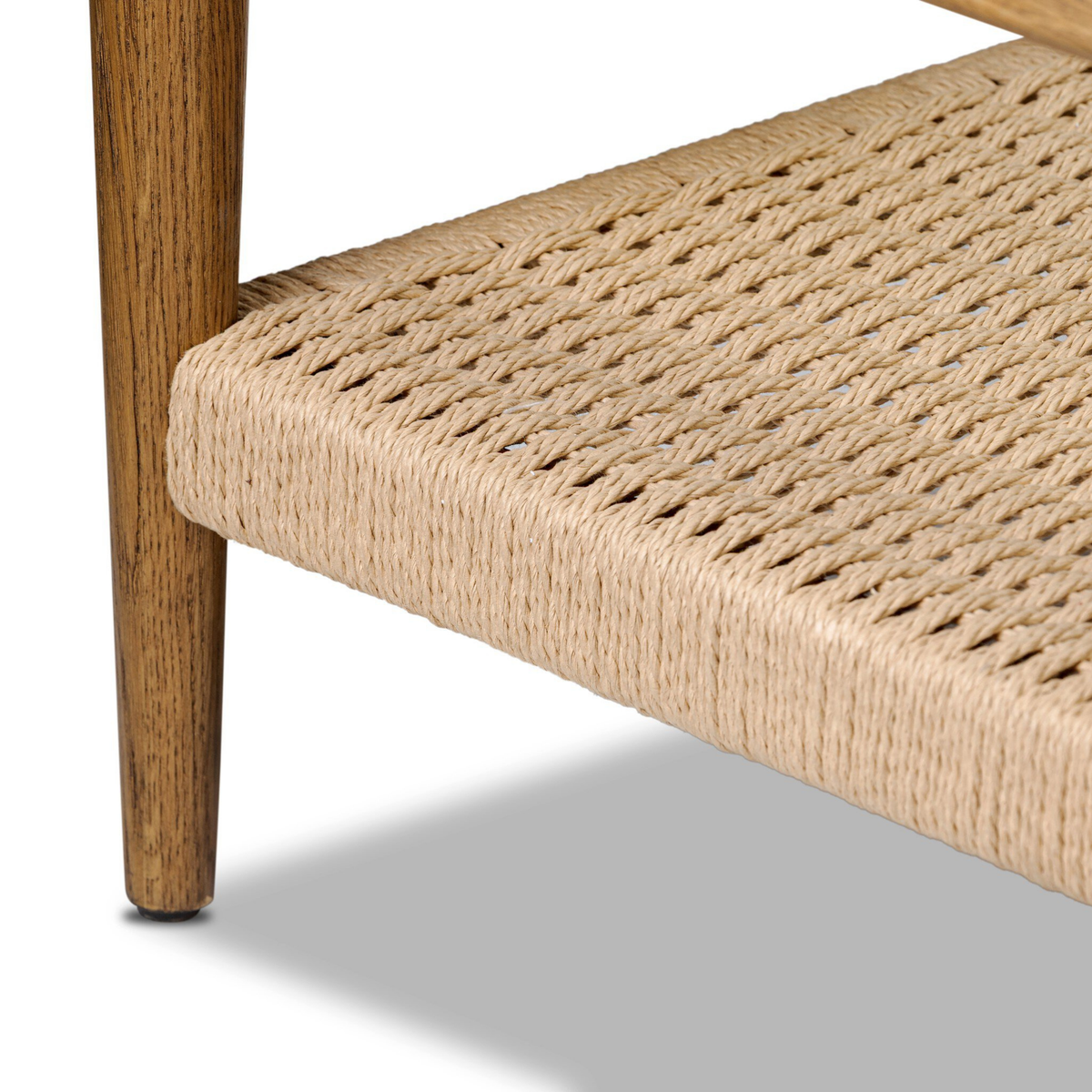 Carmello Coffee Table w/ Paper Rope Shelf