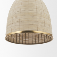 Saliha Handwoven Cane Pendant Light
