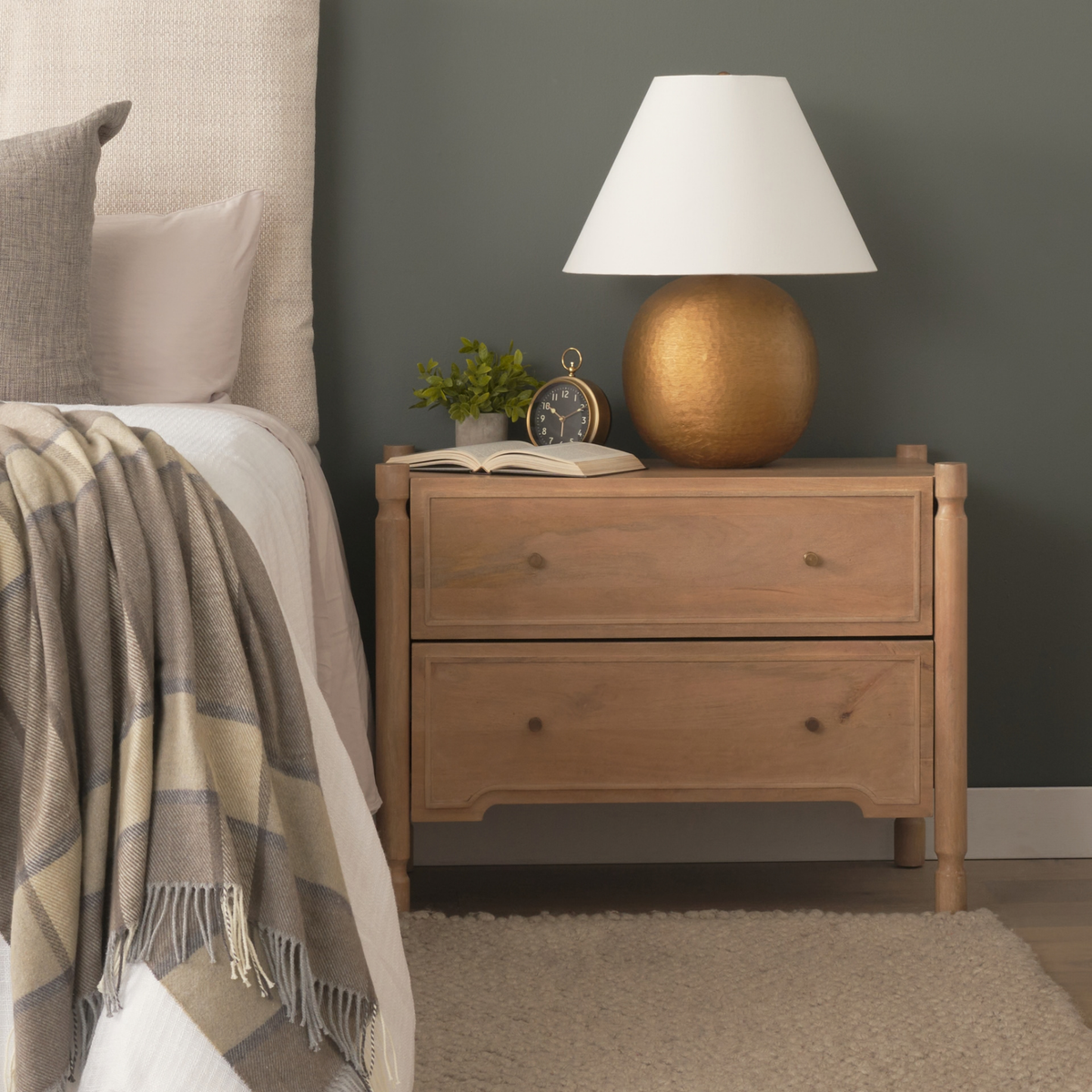 Phil 2-Drawer Nightstand