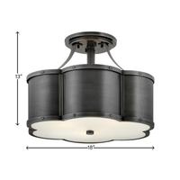 Chance 18" Semi-Flush Mount