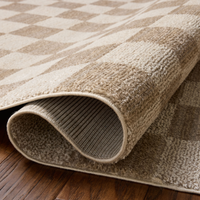 Calvin CLV-01 (Chris Loves Julia × Loloi) Rug [Pebble/Ivory]