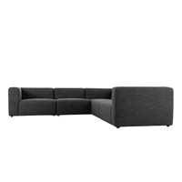 Lawndale 5-Piece Sectional [Saxon Charcoal]