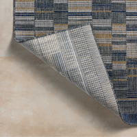 Birch BIR-04 Indoor/Outdoor Rug [Denim/Gold]