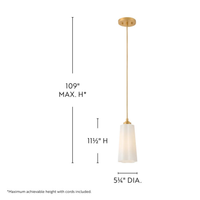 Honey 5.25" Scalloped Pendant