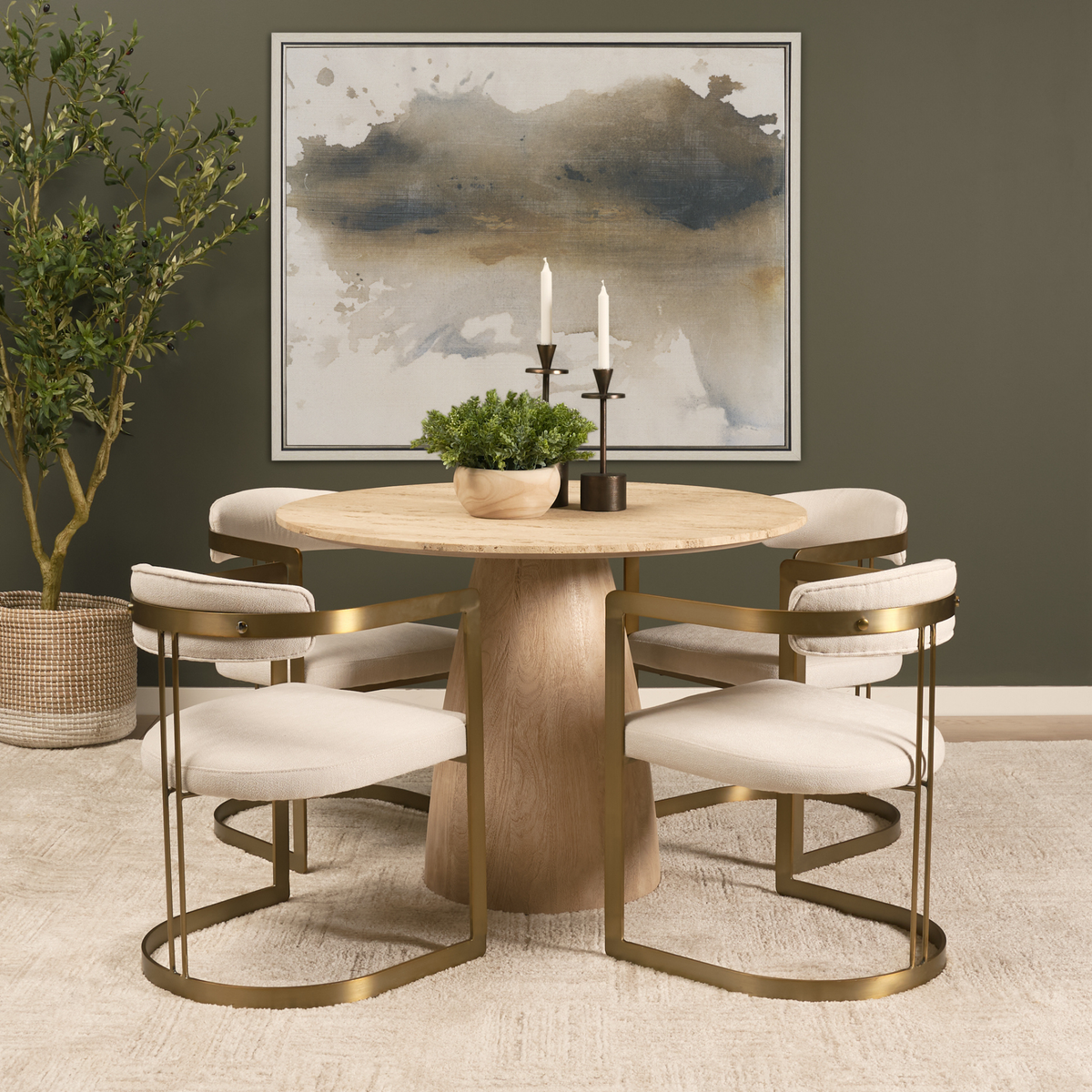 Allyson 42" Round Dining Table