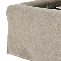 Meryl Slipcover King Bed [Broadway Stone]