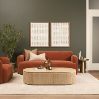 Elara Travertine Coffee Table