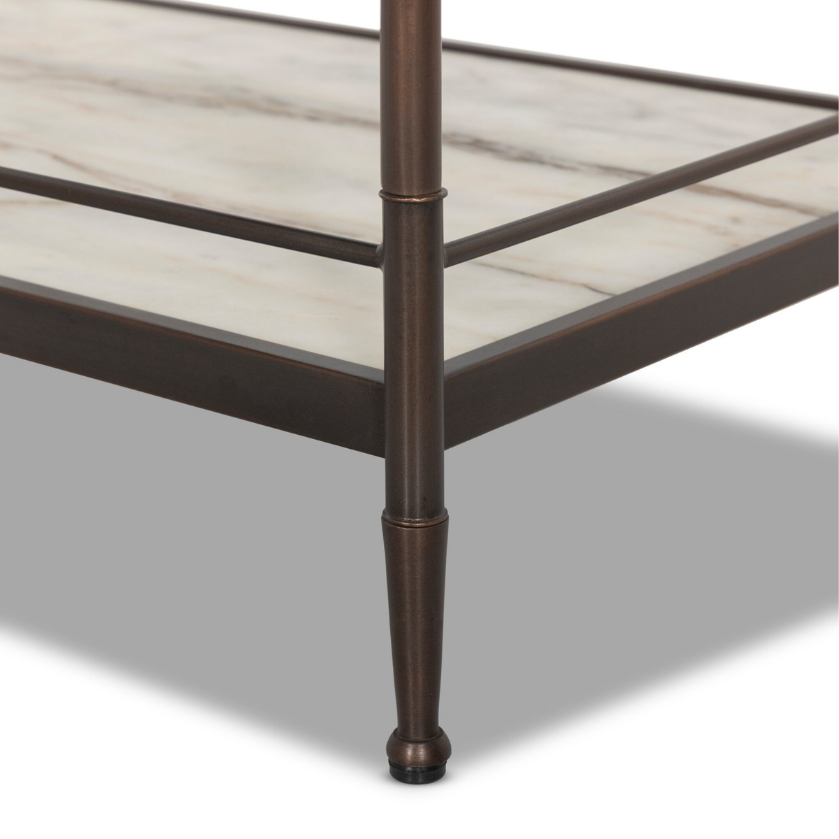 Eisen Nightstand [Striated Marble]