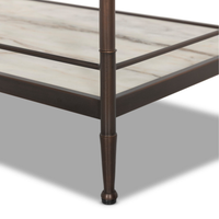 Eisen Nightstand [Striated Marble]