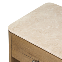 Raleigh Nightstand w/ Marble Top