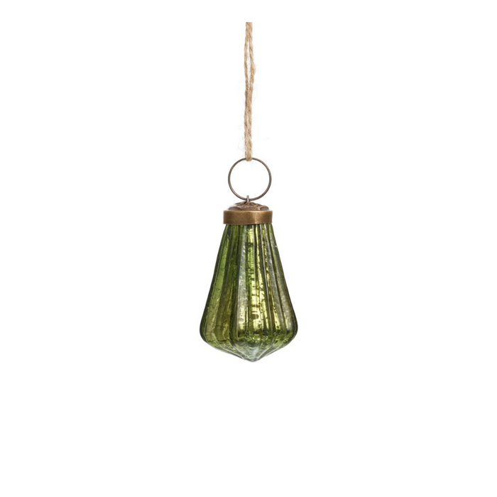 Green Glass Ornament