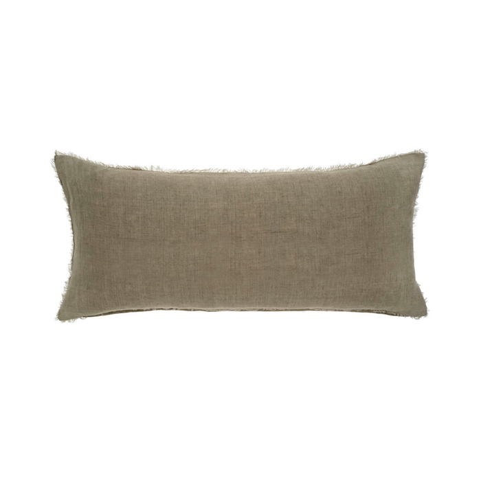 Lina Linen Lumbar Pillow Sand 14" x 31"