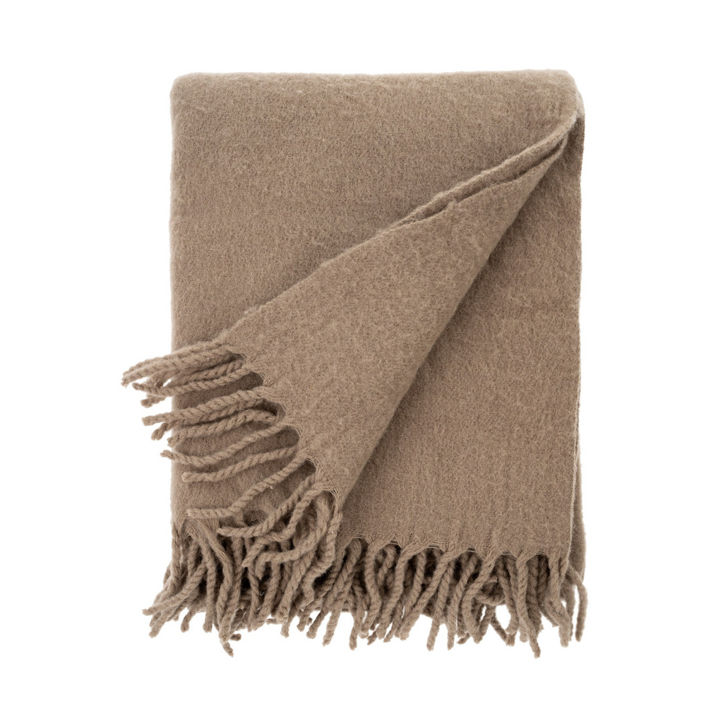 Alpes Merino Wool Throw - Nougat