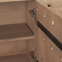 Trellyn Desk [/w Carved Woven Wood Front]