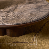 Zeke Coffee Table [w/ Marble Top]