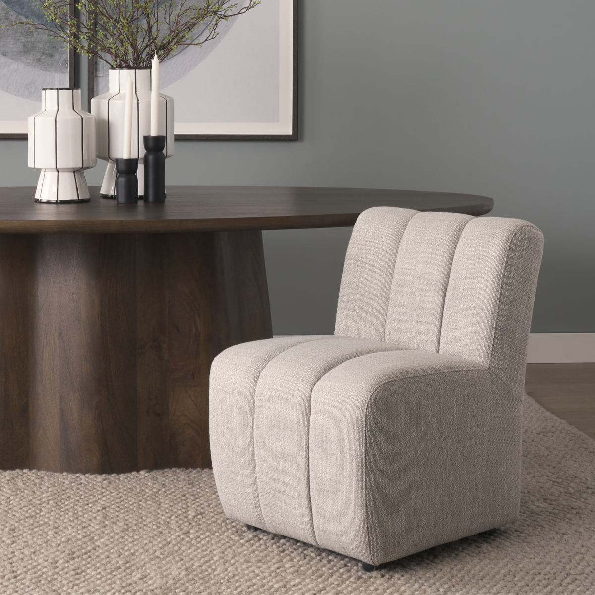 Wilkins Rolling Dining Chair