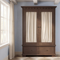 Lissie Tall Cabinet [in Dark Brown]